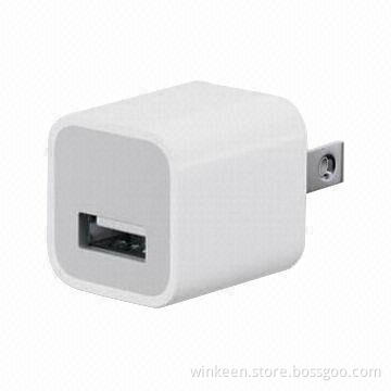Mini 5W USB Adapter for mobile phones with different outlook designs for options